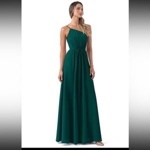 Azazie Hoya Gown in Pine Green - Size A6